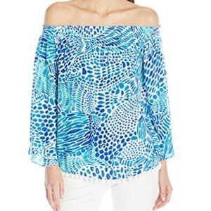 Lilly Pulitzer Off-the-shoulder Nita Top XS